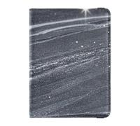 Custodia in pelle per passaporto e carte di vaccino, da viaggio, con scomparto per carte di vaccinazione, custodia per passaporto, custodia a portafoglio per uomini e donne, impermeabile, Falso