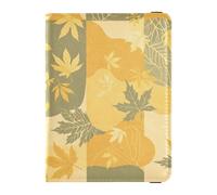 Custodia in pelle per passaporto e carte di vaccino, da viaggio, con scomparto per carte di vaccinazione, custodia a portafoglio per donne e uomini, impermeabile, Motivo mimetico astratto foglia