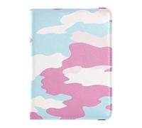 Custodia in pelle per passaporto e carte di vaccino, da viaggio, con scomparto per carte di vaccinazione, custodia a portafoglio per donne e uomini, impermeabile, 1-Camouflage, 1 size, moderno