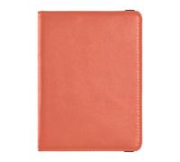 Custodia in pelle per passaporto e carte di vaccino, organizer per documenti di viaggio, per uomini e donne, impermeabile, Arancione tramonto., 1 size, moderno