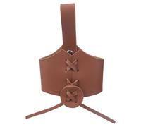 Custodia in pelle PU a forma di corno con cinturino regolabile per un facile trasporto elegante portabicchieri accessori per appendere tazze copertura regolabile