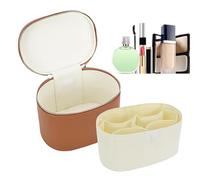 Custodia in pelle PU con chiusura lampo per borsa portaoggetti, portaoggetti, borsa da viaggio per ragazze e ragazze, borsa da viaggio Vanity Beach Train Packing Car