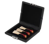 Custodia in pelle PU nera per fagotto oboe, contenitore per 3 ance