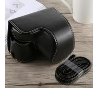 Custodia in pelle PU per fotocamera corpo intero con tracolla per Sony A6300 (ne