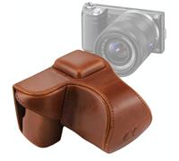 Custodia in pelle PU per fotocamera corpo intero con tracolla per Sony NEX 5N /