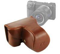 Custodia in pelle PU per fotocamera corpo intero con tracolla per Sony NEX 7 / F