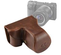 Custodia in pelle PU per fotocamera corpo intero con tracolla per Sony NEX 7 / F