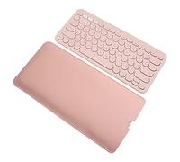 Custodia in pelle PU per tastiera Logitech K380 Wireless Bluetooth Multi-Device Keyboard, Logitech K380 Mac Copertura della tastiera Skin-Pink