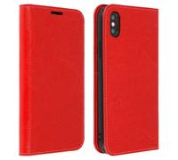 Custodia in pelle rossa Avizar per iPhone XS Max