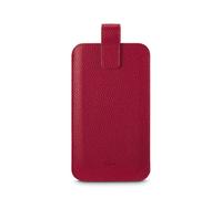 Custodia IN Pelle Universale per Tél. 16, 0x8, 9x1, 2cm, Rosso