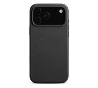 Woolnut Custodia in pelle per iPhone 17 Pro Max - Nero - Pelle pieno fiore scandinava, compatibile con MagSafe, lati sottili in TPU, fodera in morbida microfibra, bordi rialzati per la protezione
