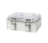 Custodia in plastica con coperchio trasparente Guarnizioni in acciaio inossidabi