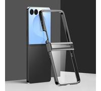Custodia in plastica galvanizzata 6D per Samsung Galaxy Z Flip7, 3 pezzi, colore nero