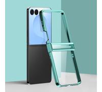 Custodia in plastica galvanizzata 6D per Samsung Galaxy Z Flip7, 3 pezzi, verde