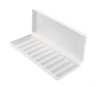 Custodia in plastica per 10 batterie AA o AAA, scatola rigida in polipropilene per uso domestico e in officina, riutilizzabile e durevole, 1 confezione (AA-10 slot)