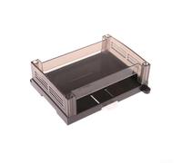 Custodia in plastica per guida DIN 125x90x40mm per controllo PLC - Coperchio trasparente Contenitore per progetti elettronici Macchina di fabbrica di adattatori resistenti alle intemperie