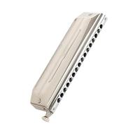 Custodia in plastica per strumento musicale armonica cromatica a 16 fori chiave C. Custodia in plastica con pettine placcato in titanio Set Di Armonica
