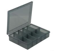 Custodia in plastica resistente con deflettori rimovibili per organizzare piccole parti assortite come viti, bulloni e dadi (A)