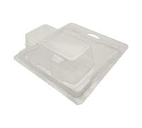 Custodia in plastica trasparente per Hot Wheels & Matchbox Short Card 1:64, 14,4 x 13,2 x 5 cm, confezione da 10