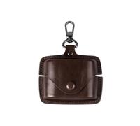 Custodia in PU Leather Tinta Unita per Sony WF-1000XM6, Cover Protettiva Elegante con Design a Scatto, Custodia Rigida Antiturto e Anticaduta per Charging Case, Accessorio da Viaggio (Marrone)