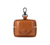 Custodia in PU Leather Tinta Unita per Sony WF-1000XM6, Cover Protettiva Elegante con Design a Scatto, Custodia Rigida Antiturto e Anticaduta per Charging Case, Accessorio da Viaggio (Marrone Chiaro)