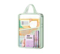 Custodia In Rete Con Cerniera - Custodia Organizer Portatile Per File - Borsa Organizer Per Cancelleria - Per Ufficio Scuola Puzzle Viaggio Casa Studente Compito Progetto Ricevuta Carta Lettera