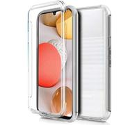 Custodia in silicone 3D per Samsung A426 Galaxy A42 5G trasparente anteriore + posteriore