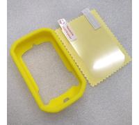 Custodia in silicone anti goccia con pellicola HD per Bryton Rider 320/420 soluzione di protezione dispositivo (giallo)