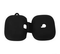 Custodia in silicone anti-smarrimento per Beats Powerbeats Pro, robusta custodia antiurto con gancio per escursionismo e campeggio, arancione (nero)