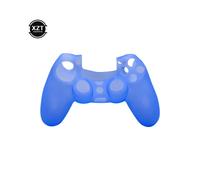 Custodia in silicone antiscivolo blu per controller Sony Playstation 4, morbida e flessibile, in gomma, per controller