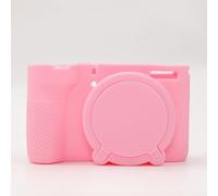 Custodia in silicone antiscivolo per Canon Powershot V1 (rosa) | Silicone morbido, antigraffio, ammortizzante, protegge dalle tracce quotidiane, cura ideale della fotocamera