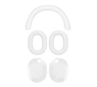 Custodia in silicone antistrappo per Sony WH-1000XM6 guscio archetto bianco2
