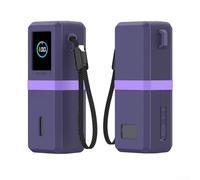 Custodia in silicone antiurto compatibile con Anker A1695 165 W Power Bank protettiva Soft Shell per uso quotidiano colore nero (viola)