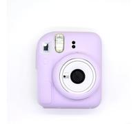 Custodia in silicone antiurto per FujiFilm per fotocamera Mini 12, progettata con aperture precise e per un ingombro minimo (viola)