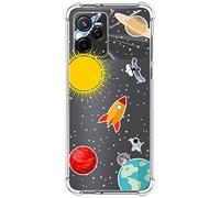 Custodia in silicone antiurto per Realme Narzo 50A Prime design Spazio Disegni