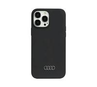 Audi AU-LSRIP13PM-Q3/D1-BK - Custodia rigida in silicone per iPhone 13 Pro Max 6.7", colore: Nero