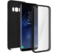 Custodia in silicone Avizar doppia nera per Samsung Galaxy S8 Plus