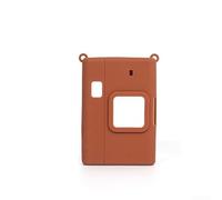 Custodia in silicone bilanciato per FUJIFILM per Mini Liplay+, supporta funzionalità e sicurezza fisica della fotocamera (marrone chiaro)