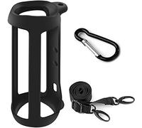 Custodia in silicone compatibile con altoparlante Bluetooth portatile impermeabile JBL FLIP 5, custodia in gomma impermeabile, custodia da viaggio con cinturino (altoparlante e accessori non inclusi)