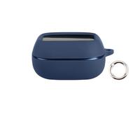 Custodia in silicone compatibile con gli auricolari wireless per JBL LIVE Flex4 - Custodia antiurto con rivestimento protettivo morbido (Blu navy)