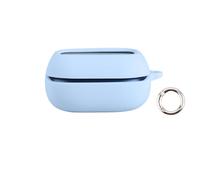 Custodia in silicone compatibile con gli auricolari wireless per JBL LIVE Flex4 - Custodia antiurto con rivestimento protettivo morbido (Azzurro)