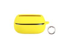 Custodia in silicone compatibile con gli auricolari wireless per JBL LIVE Flex4 - Custodia antiurto con rivestimento protettivo morbido (Giallo)