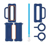 Custodia in silicone compatibile con Grip Neon Can, custodia protettiva con design antiurto e antipolvere, guscio morbido per altoparlante Bluetooth portatile (blu)