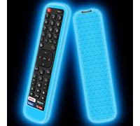 Custodia in Silicone Compatibile con Hisense Telecomando EN2BI27H EN2X27HS EN2A27 Telecomando Sostituito Guscio Protettiva Cover Cassa Copertura per Hisense Originale Smart TV Remote(Blu Fluorescente)