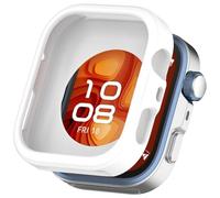 Custodia in silicone compatibile con Huawei Watch Fit 4, flessibile, in silicone, antigraffio, custodia protettiva per Huawei Watch Fit 4 Smartwatch (bianco)