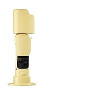 Custodia in silicone compatibile con Insta360 Luna Ultra, custodia protettiva morbida con pellicola protettiva in vetro temperato, copriobiettivo, base in silicone, Giallo, Semplice