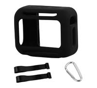 Custodia in silicone compatibile con JBL Go 5, custodia protettiva da viaggio a copertura totale per altoparlante audio, sacchetto da trasporto, custodia portatile (solo custodia) (nero)