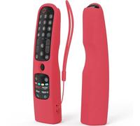 Custodia in Silicone Compatibile con LG Telecomando MR21GA MR21GC MR22GN MR23GN MR24GA MR24GN QNED 2023/2024 Smart TV Telecomando Guscio Protettiva Cover per LG Remote Control (Rosso）