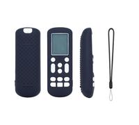 Custodia in silicone compatibile con SAMSUNG ARH-2201, DB93-1463T, DB93-15882Q; custodia protettiva per telecomando del condizionatore d'aria (solo custodia) (nero)