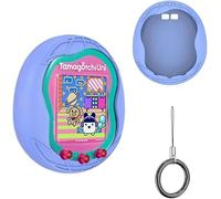 Custodia in silicone compatibile con Tamagotchi Uni Virtual Cover di protezione con cordino per dita (blu)